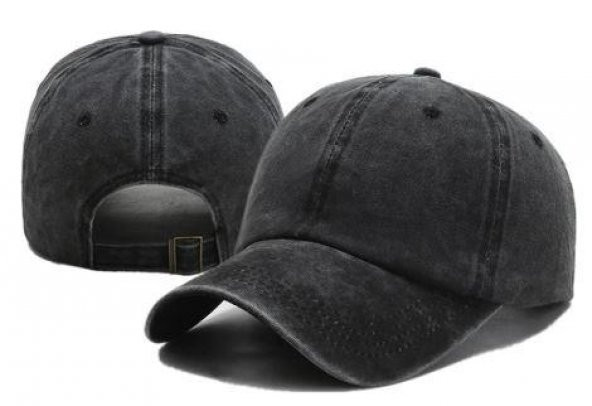 Perlotus Pamuklu Eskitme 3lü Şapka Kombini Sarı Siyah Lacivert - 8