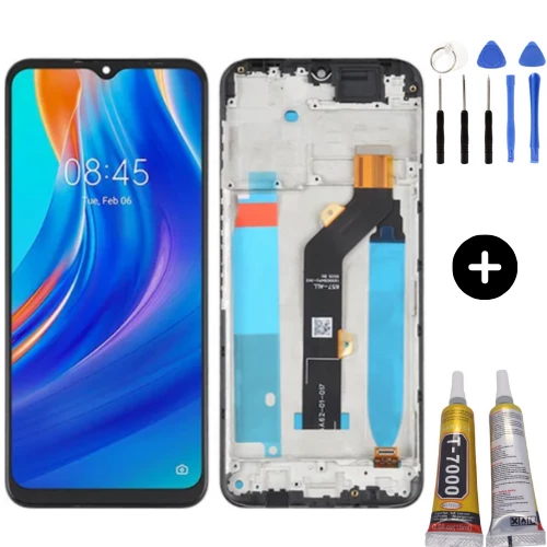 Tecno Spark 7T Uyumlu Çıtalı A Kalite Lcd Ekran Dokunmatik + Montaj Seti