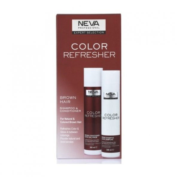 Neva Color Refresher Renk Yenileyici Kahve Şampuan ve Krem Set 300 ml