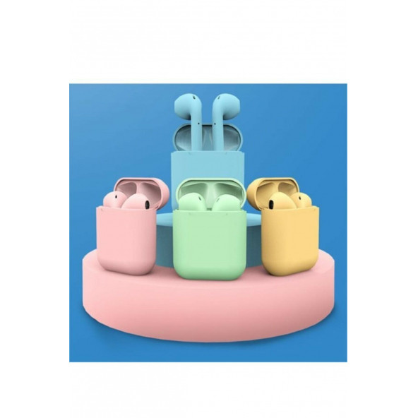 İnpods 12 Tws ios ve Android Uyumlu  Dokunmatik Bluetooth Kulaklık - 4