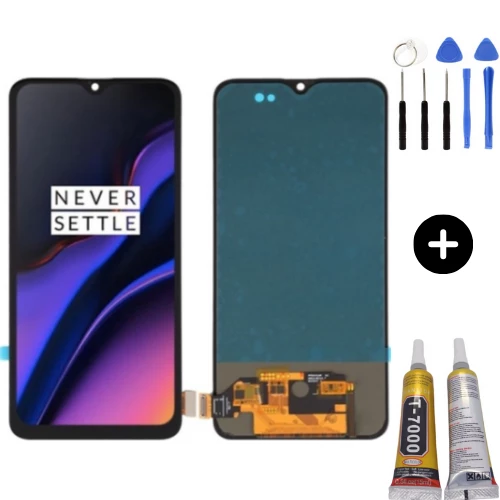 Oneplus 6T Uyumlu HK Lcd Ekran Dokunmatik + Montaj Seti - 1