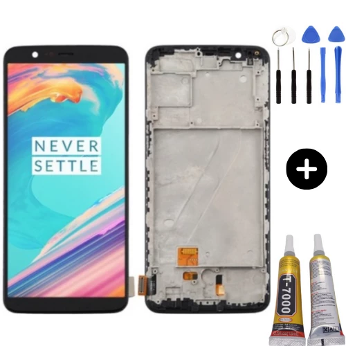 Oneplus 5T Uyumlu Çıtalı OLED Lcd Ekran Dokunmatik + Montaj Seti