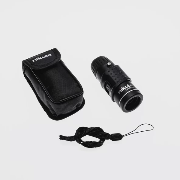 Nıkula 7x18  Avuç Içi  Kauçuk Kaplamalı Hd Optik, Cepte Taşınan Mini Monoküler Dürbün ürün görseli