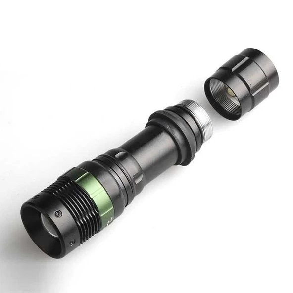 Black Wt-037-şarjlı Zoomlu Acil Durum Feneri - 4