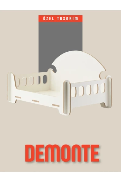 ED PET DİZAYN Pd Taht Rahat Kedi Köpek Yatağı 30x50 Beyaz Yıkanabilir Duck Kumaş Minderi Ile Beraber - 2