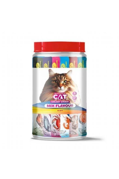 Cat Sıvı Kedi Ödülü Karışık 6 Çeşit 30x15Gr