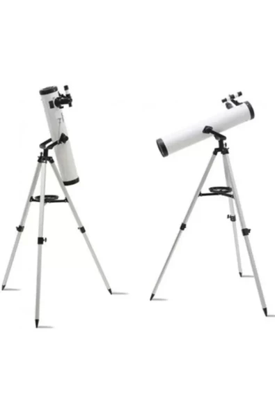 76x700 Profesyonel Aynalı  Uzay Teleskopubeyaz - Resim 4
