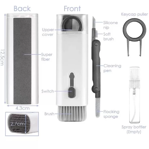 Çok Fonksıyonlu 7 In 1 Aırpods Klavye Ekran Kulaklık Temızleme Kıtı - Resim 5