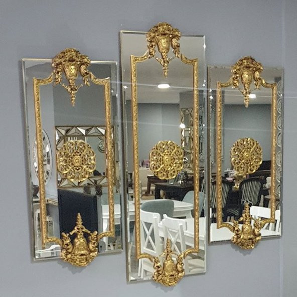 Dekoratif İşlemeli Ayna - 100 cm