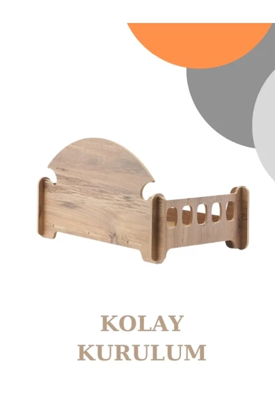 ED PET DİZAYN Pd Taht Rahat Kedi Köpek Yatağı 30x50 Atlantik Çam Yıkanabilir Duck Kumaş Minderi Ile Beraber - 4