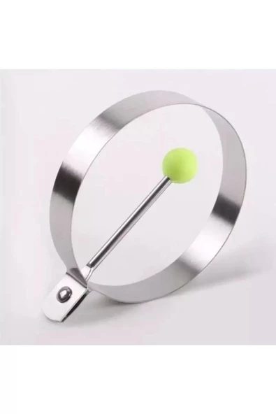 Metalik Daire Şeklinde Metal Omlet Yumurta Ve Krep Kalıpları - Resim 2