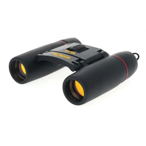 70x60  Cepte Taşımalı Kauçuk Kaplamalı Mini Dürbün Mavi - Resim 5