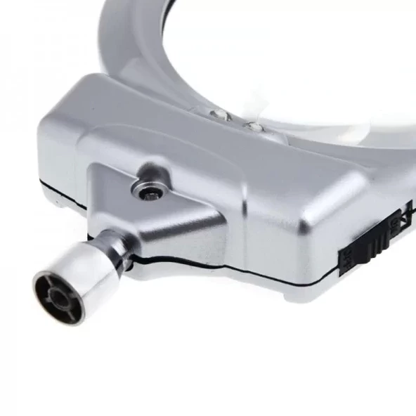 2.5x130 Mm 5x24 Mm Led Aydınlatmalı Büyüteç,masa Üstü Metal Hortum Mandallımg15124c - Resim 5