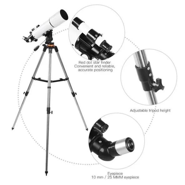 Cf50080 Yüksek Netlik Monoküler Kara Ve Uzay Teleskobu - Resim 2