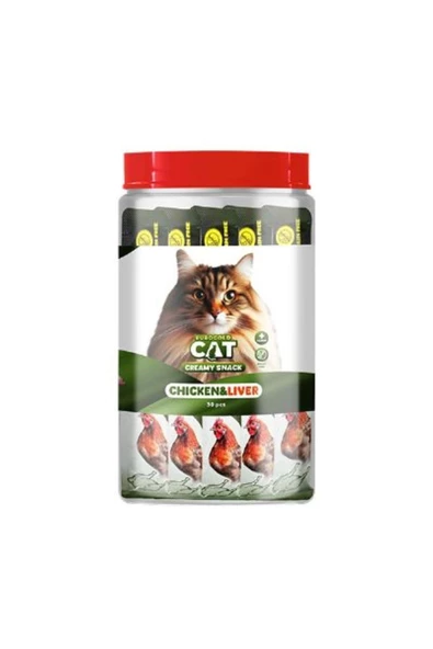 Eurogold Cat Sıvı Kedi Ödülü Tavuk - Ciğer 30x15 Gr