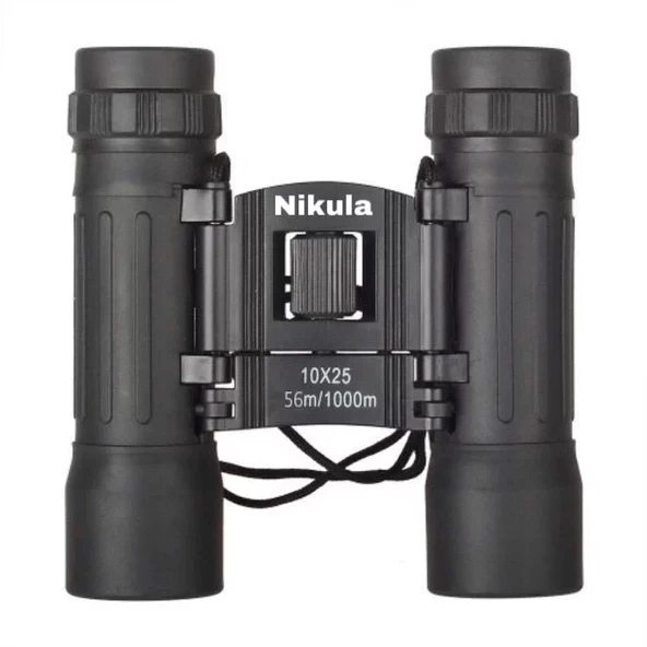 10x25 Av Dürbünü 56m/1000m  Kauçuk Kaplama Siyah ürün görseli