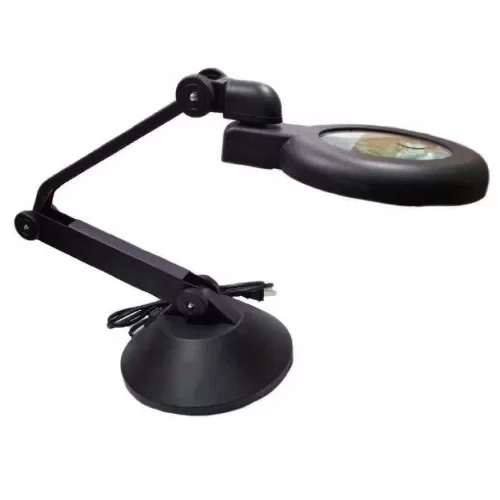 Ledli Yüksek Kaliteli Kompakt Masa Üstü Büyüteç - Resim 4