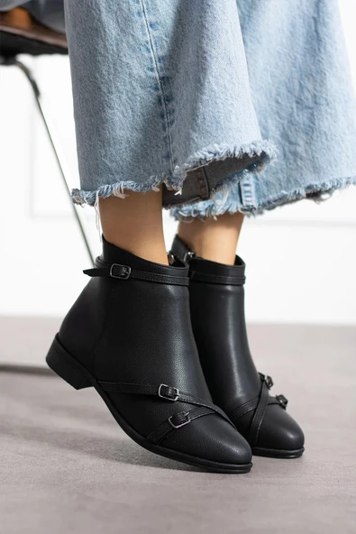 Fort 4272 Rahat Esnek Toka Detaylı Sıcak Astar Kadın Bot ürün görseli