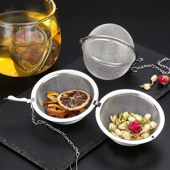 Paslanmaz Çelik Çay Demlik Küre Kilitleme Çay Topu - 2