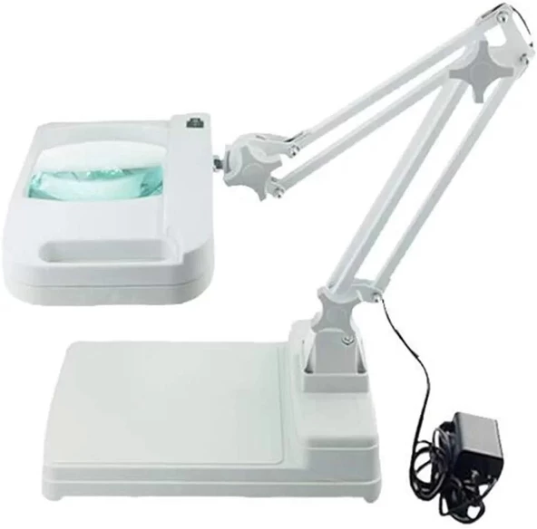 5x 10x Büyüteç  Led Işıklı Süper Parlak Enerji Tasarruflu  Masa Lambası Lt861 ürün görseli