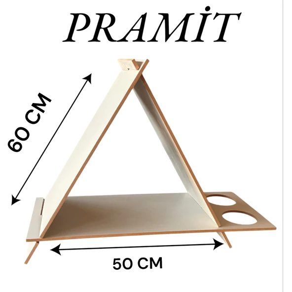 ED PET DİZAYN PRAMİT KEDİ KÖPEK EVİ. ŞIK TASARIM 30x50 CM KREM RENK. MİNDERSİZ YENİ MODEL - 2