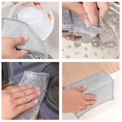 Çok Amaçlı Sihirli Tel Temizlik Bezi - Resim 2