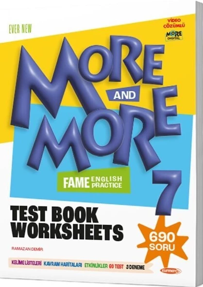 7.Sınıf More More English 7 Fenomen Test Book Worksheets Kurmay ELT