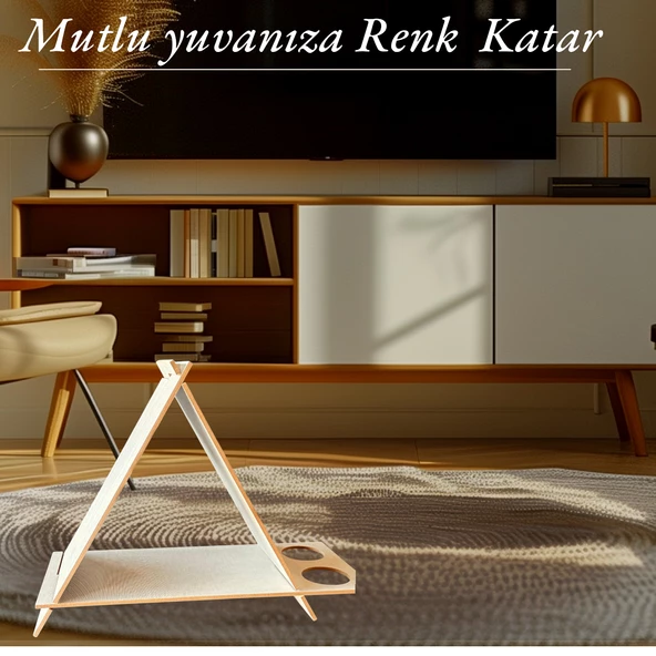 ED PET DİZAYN PRAMİT KEDİ KÖPEK EVİ. ŞIK TASARIM 30x50 CM KREM RENK. MİNDERSİZ YENİ MODEL - 3