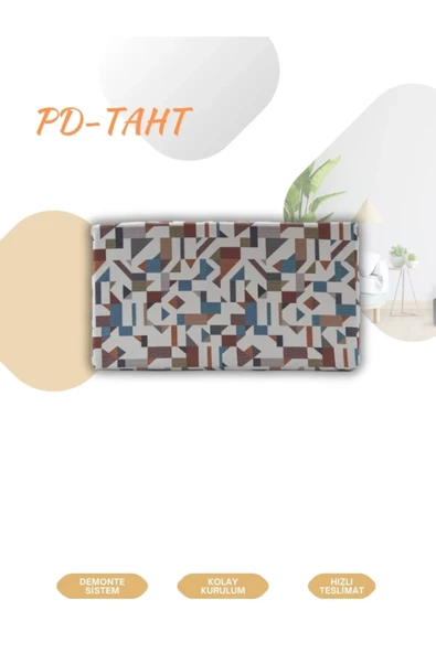 ED PET DİZAYN Pd Taht Rahat Kedi Köpek Yatağı 30x50 Siyah Yıkanabilir Duck Kumaş Minderi Ile Beraber - 5