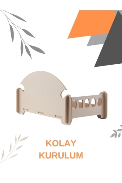 ED PET DİZAYN Pd Taht Rahat Kedi Köpek Yatağı 30x50 Atlantik Çam Yıkanabilir Duck Kumaş Minderi Ile Beraber - 3