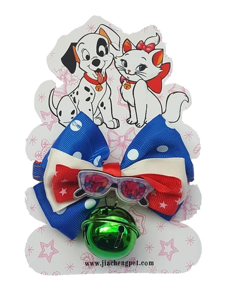 Kedi & Küçük Irk Köpek Çıngıraklı Papyon Boyun Tasması - 2