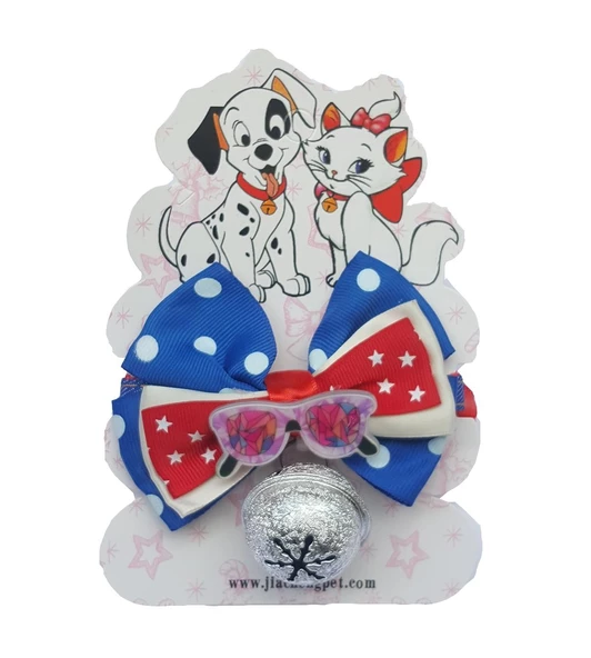 Kedi & Küçük Irk Köpek Çıngıraklı Papyon Boyun Tasması - 4