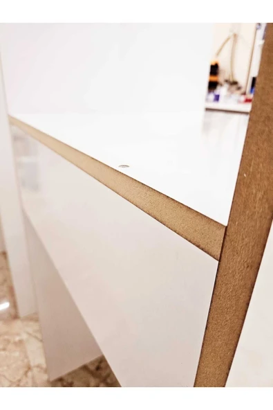 Lavanta Mobilya İmalat Altun Mdf Beyaz Çamaşır Makinesi Ve Kurutma Makinesi Dolabı - 6