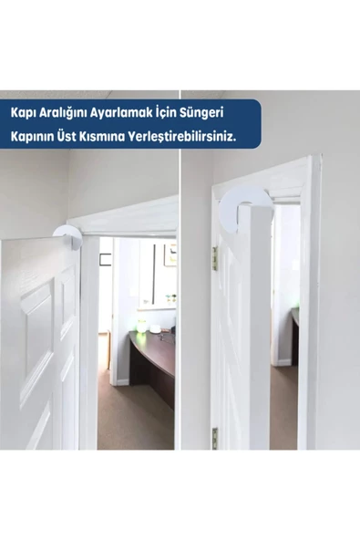 1 Adet Sünger Kapı Durdurucu Bebek Güvenliği koruyucu - 5