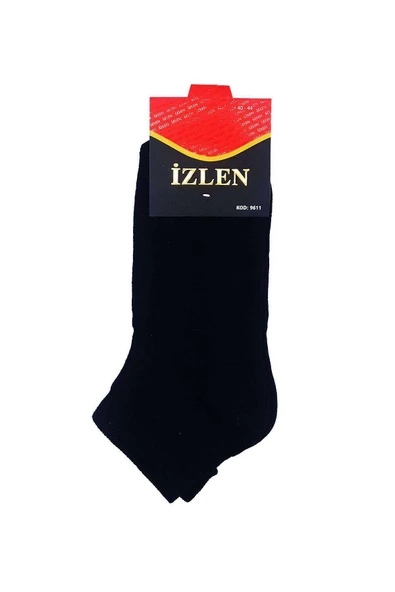 Siyah Erkek Kısa Spor Çorap 12 Çift - 2