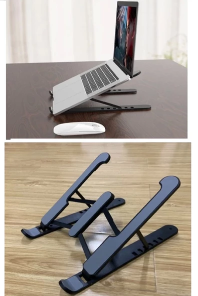Katlanabilir Laptop Standı - Kaydırmaz Kademe Ayarlı Laptop Tablet Tutucu - 2