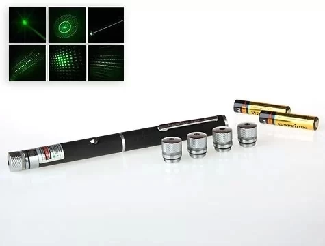 Yeşil Lazer Pointer 8000 Mw  5 Başlıklı - 3