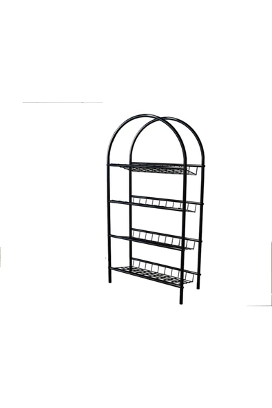 ED PET DİZAYN 3 Raflı Dekoratif Çok Amaçlı Metal Ayakkabılık - Resim 4