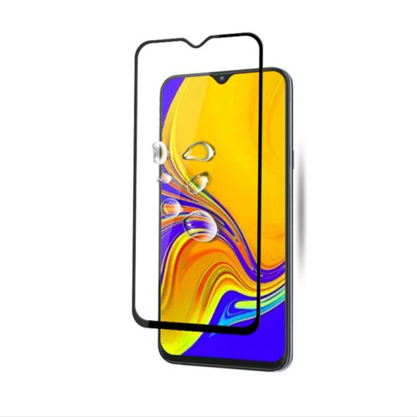 KNY Xiaomi Redmi Note 9 4G için Full Yapışan Kavisli 5D Esnek Fiber Nano Ekran Koruyucu Siyah