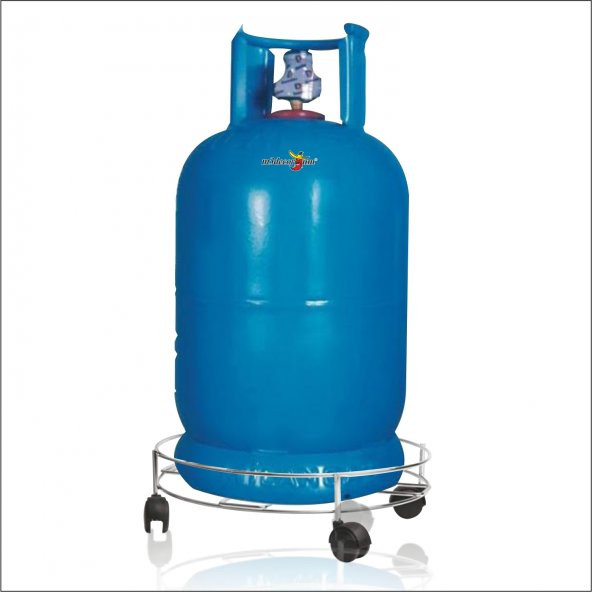 Kaliteli Dengeli Üç Tekerlekli Paslanmaz Çelik Saksı Çiçeklik Çek Çek Sür Çeksür Çekçek Araba Rafı - Resim 3