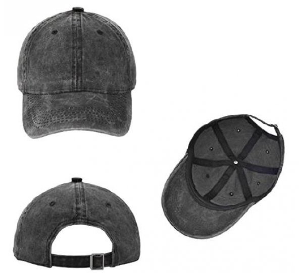 Perlotus Pamuklu Eskitme 3lü Şapka Kombini Siyah Sarı Turuncu - 7