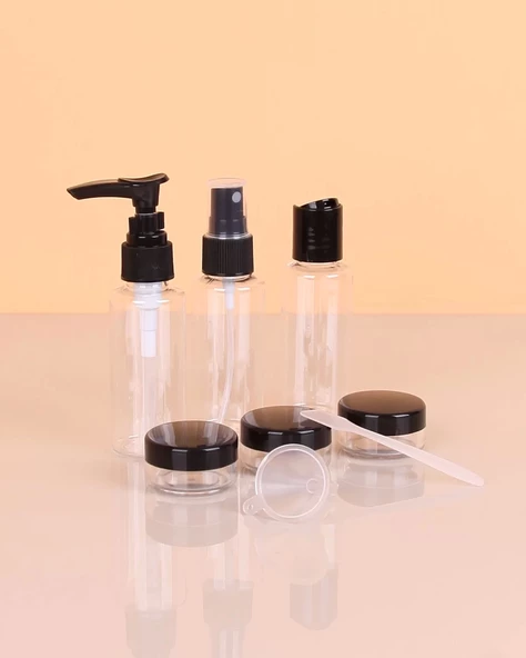 Parfüm Şişesi - Kozmetik Şişesi - 8 Li Seyahat Doldurulabilir Kozmetik Seti - 5