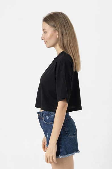 He Man Masters Of The Universe Siyah Kadın Crop Tshirt - 2