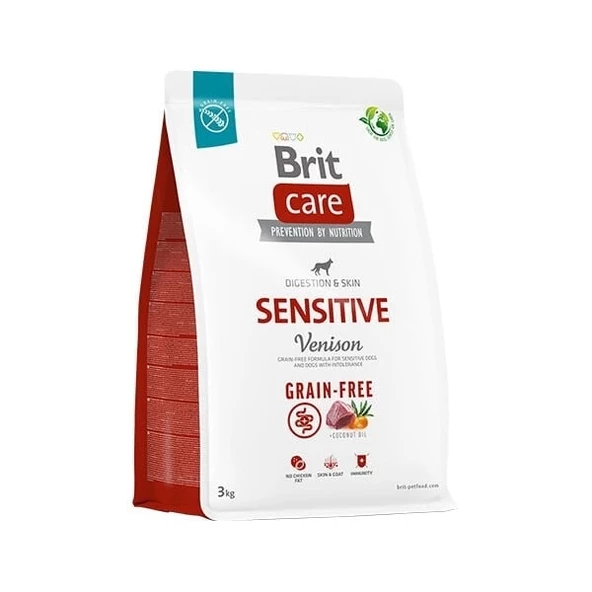 Brit Care Sensitive Tahılsız Geyik Etli Yetişkin Köpek Maması 3 Kg