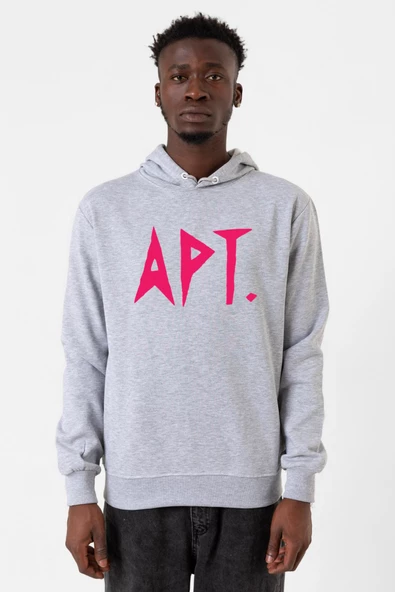 Blackpink Apt Grimelanj Erkek Kapşonlu 3ip Sweatshirt