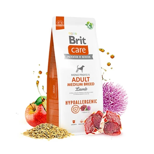 Brit Care Hypo-Allergenic Kuzu Etli Orta Irk Yetişkin Köpek Mamasi 3 Kg - 2