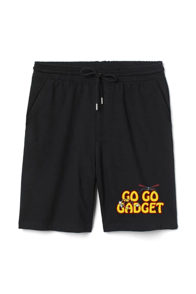 Inspector Gadget Go Go Gadget Erkek Siyah Şort ürün görseli 1