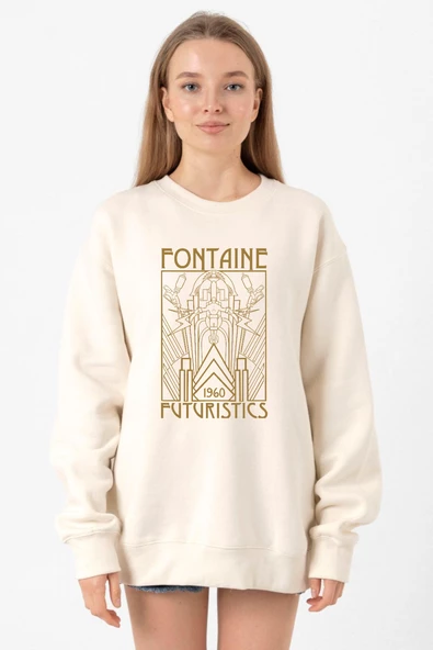 Bioshock Fontaine Futuristics Ekru Kadın 2ip Sweatshirt ürün görseli