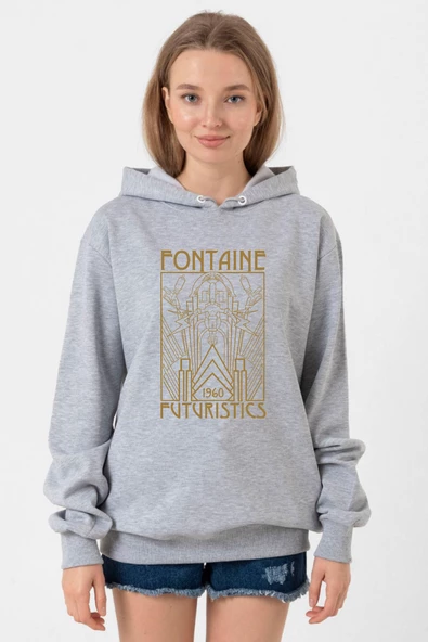 Bioshock Fontaine Futuristics Grimelanj Kadın 3ip Kapşonlu Sweatshirt ürün görseli