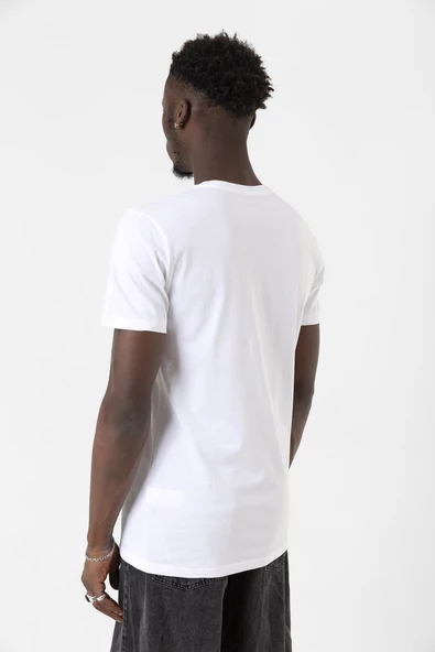 Happy New Year 2025 Essential Beyaz Erkek V yaka Tshirt - 8